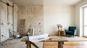 Appartamento in ristrutturazione a Varese, confronto tra prima e dopo